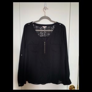 Black never worn XL blouse.